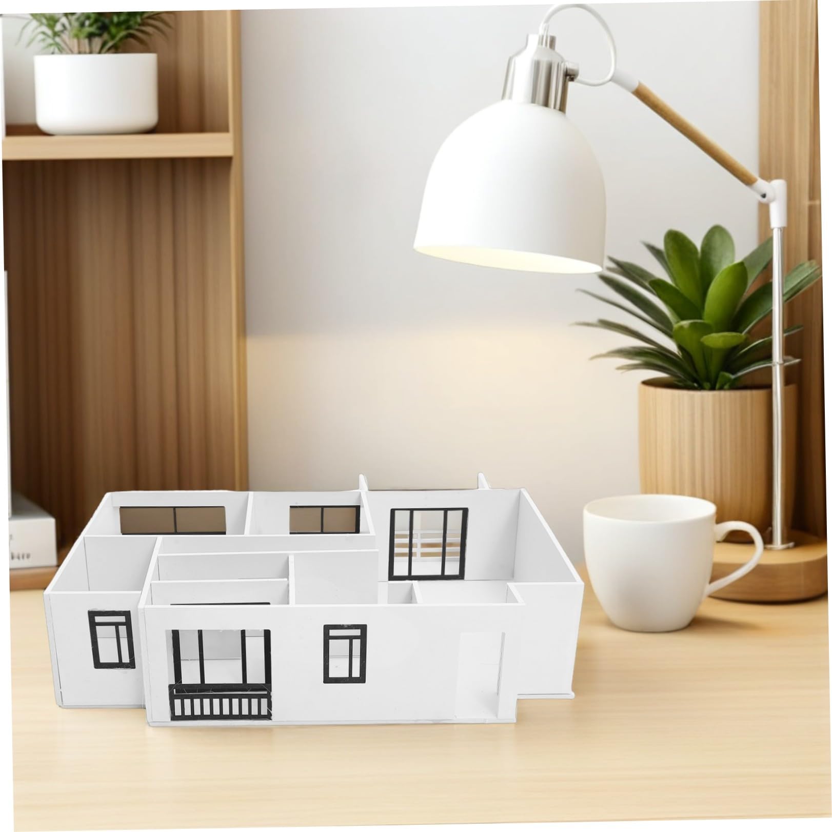 Kit Modello di Casa in Miniatura 1:25, Kit di Costruzione di Modelli Architettonici Fai da Te, Materiali per Modellismo Architettonico Layout Interno Dettagliato, per Studenti