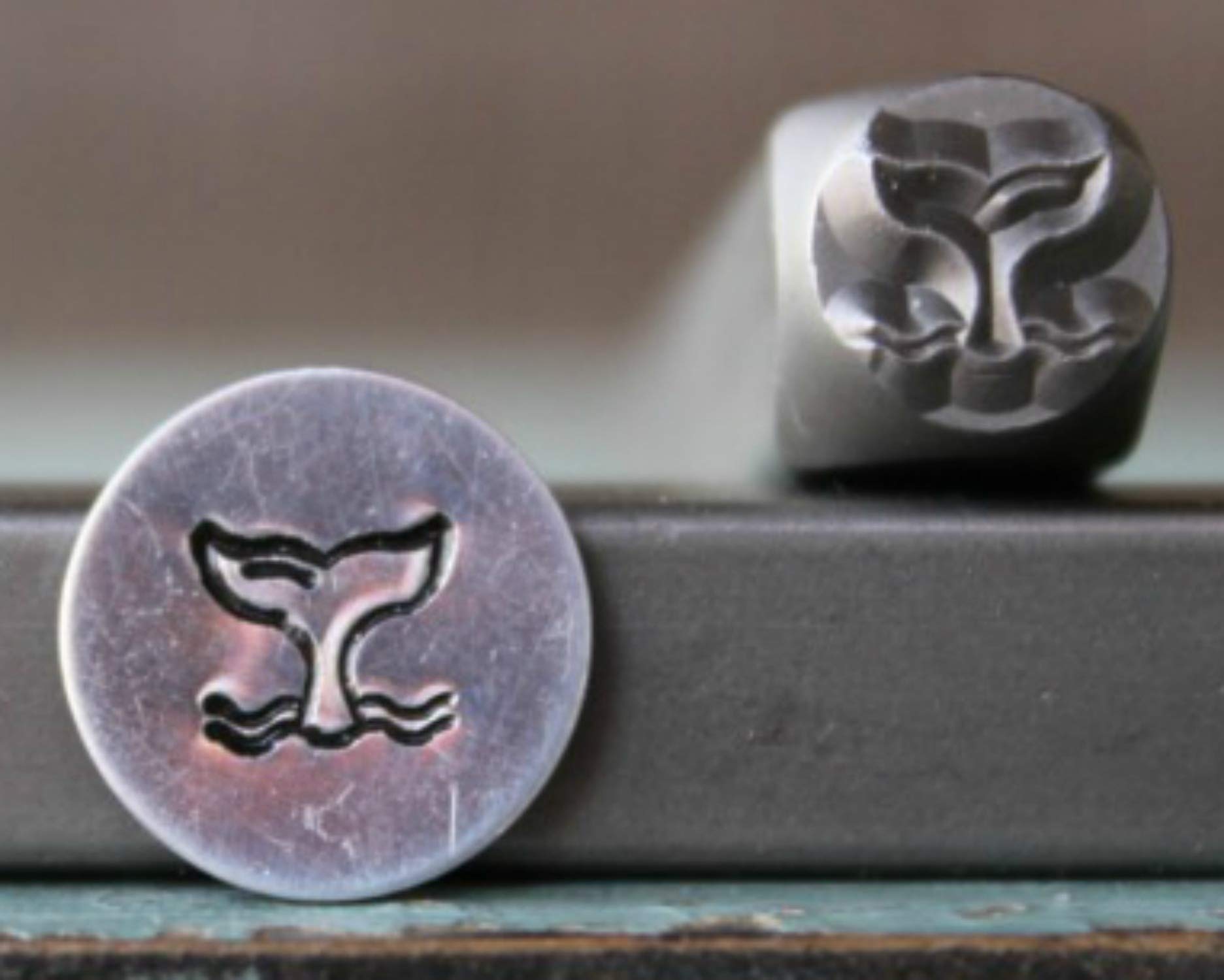 6mm Whale Tail Metal Punch Design Stamp - Supply Guy - CH-305