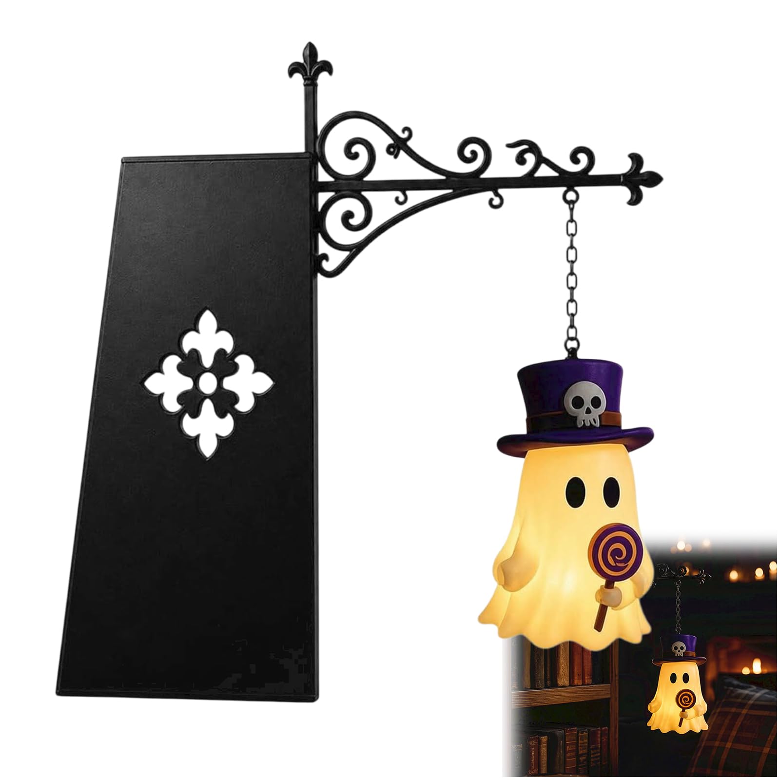 Library Lantern Book Shelf Nook Light | Nooklight for Bookshelf Lamp