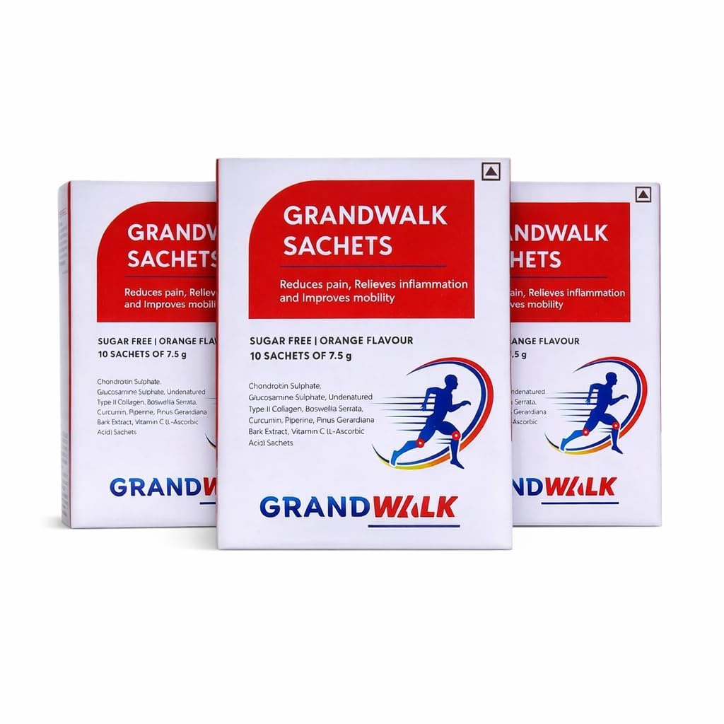 Joint Support | Glucosamine, Chondroitin, Collagen, Curcumin & Boswellia | Sugar Free Joint Health Supplement | Orange Flavour | (30 Sachets (1 Month))-image-14