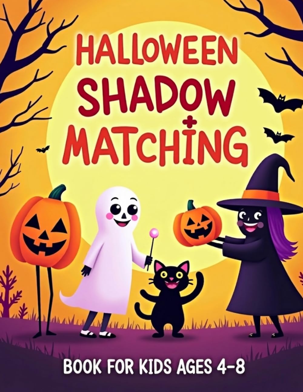 Halloween Shadow Matching Book for Kids Ages 4–8: A Spooky and Fun Puzzle Activity Book to Improve Focus and Visual Skills
