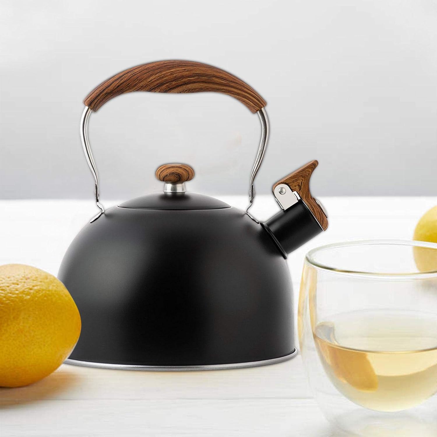 pologmase Whistling Tea Kettle, Stove Top Whistling Kettle, Whistling