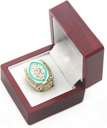 Miniatura 3 de XiaKoMan NY 1968 World Champions Ring Football with wooden box size 11