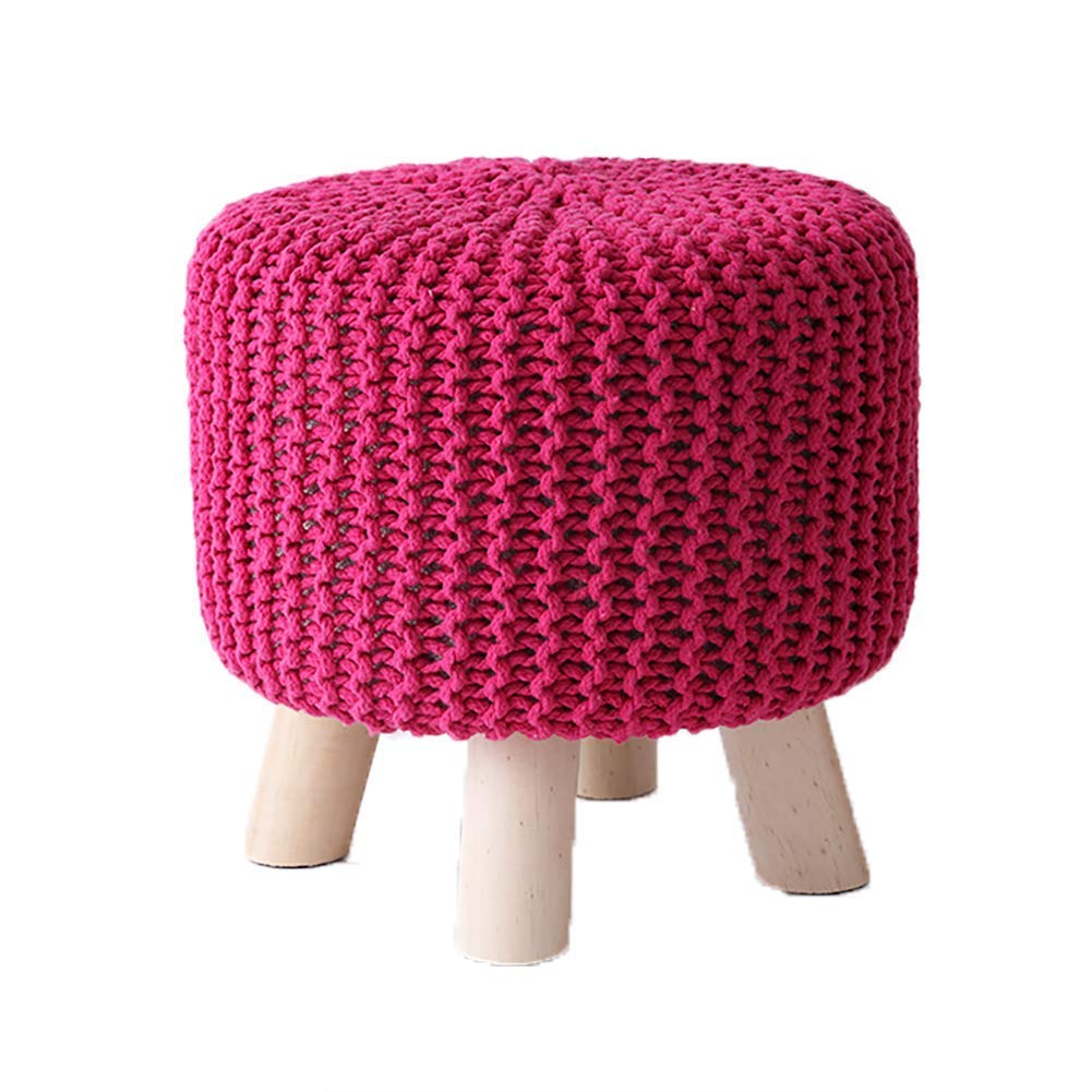 Petit Repose-Pieds Ottoman en Lin pour un Salon Cosy et Design
