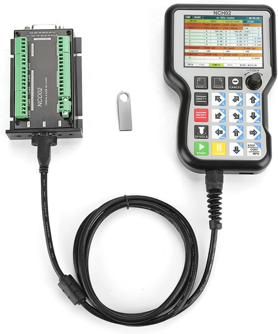 CNC Control Board 125K Stepper Motor Control Pulse Output CNC Motion Controller System, USB Interface Support, Offline Operation, Electrical Isolation, Hand Pulse , for (4 axes)