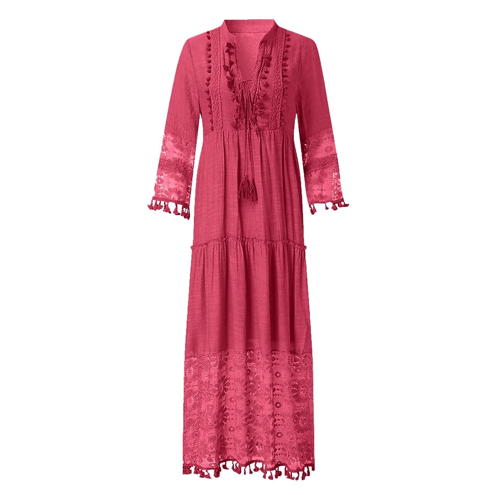 Genérico Vestido Playa Mujer Verano Camisa Suelta de Bikini Cover Up Traje Cubretraje Baño Kimono Vestidos Largos Cubierta Elegante Blusa Larga para Piscina Vacaciones en la y