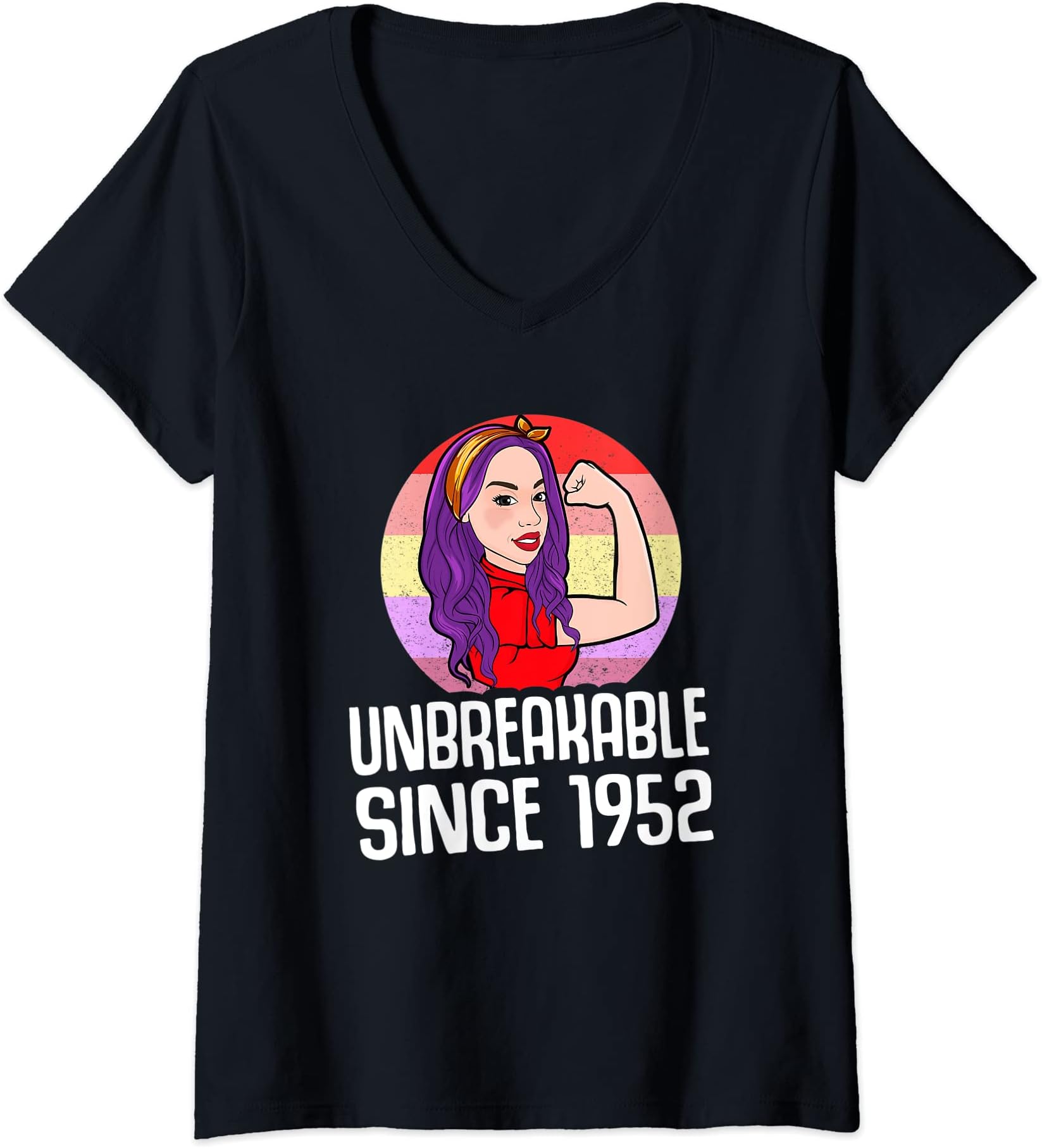 Womens 69th Birthday 69 Years Old Vintage Retro - 69 yr old V-Neck T-Shirt