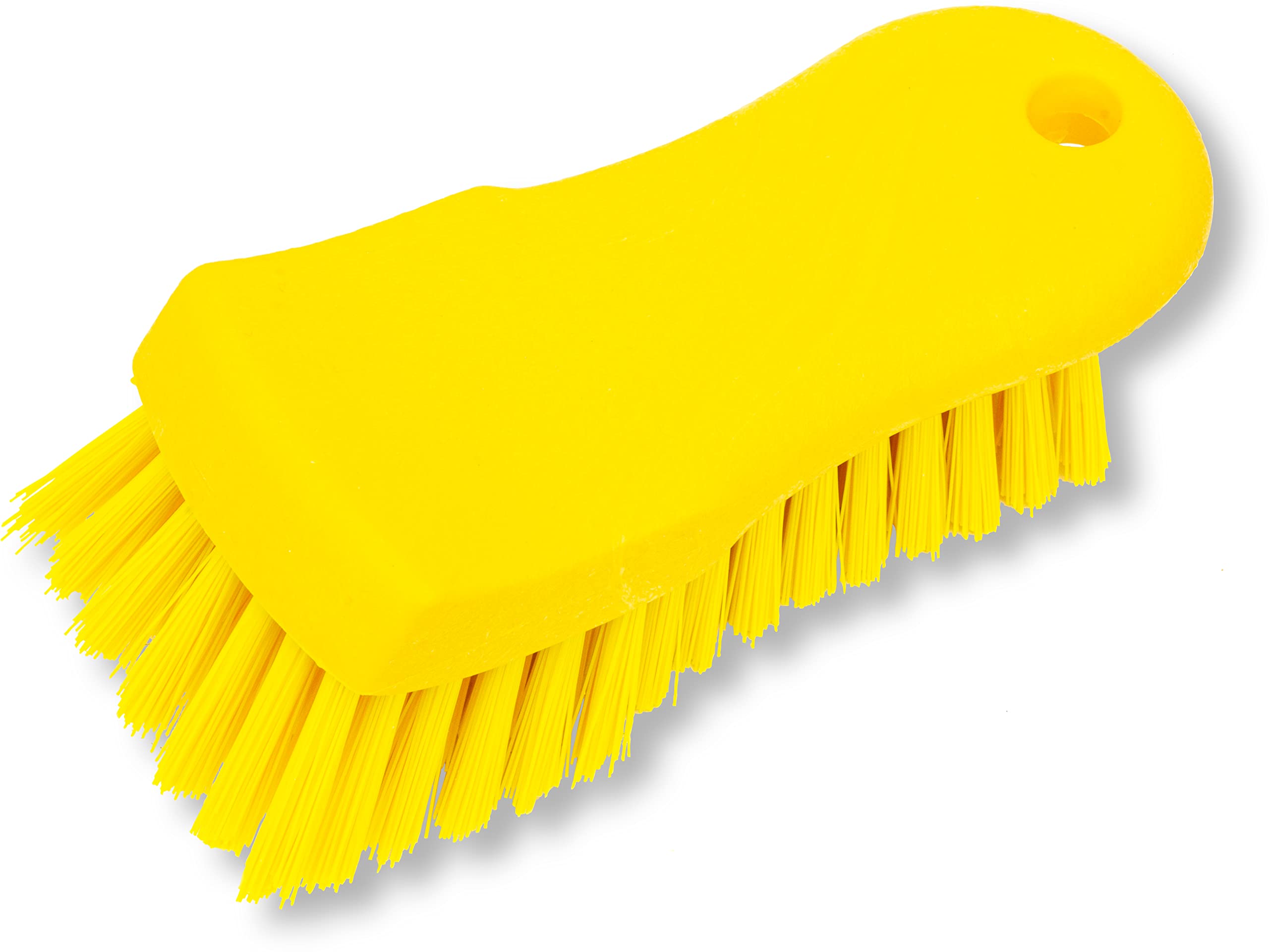 Plastic Cutting Board Scrub Brush with Hanging Hole for Washing Cutting Boards by SPARTA – 6 Inches (Pack of 1), Plastic, Yellow, Model 40521EC04