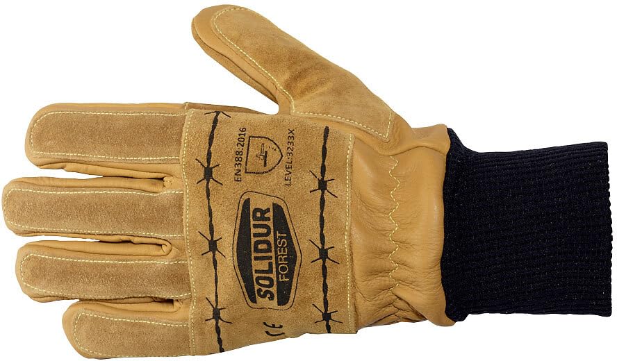 Paire de gants de protection adaptée pour le débardage Solidur GA01 taille 12