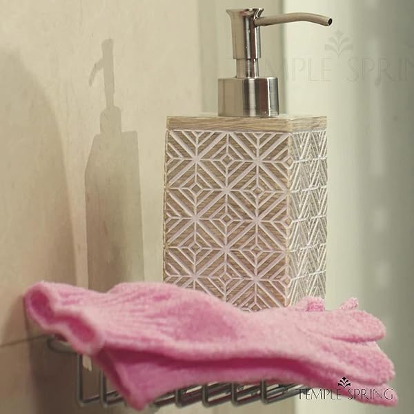Temple Spring Guante Exfoliante Corporal, Exfoliante Cuerpo Esponja, Guante Autobronceador, Bambú Manoplas Baño, Exfoliating Glove – Rosa - 5