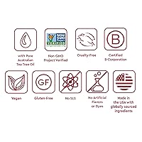 Vista 3 de Pasta dental Desert Essence con menta de árbol de té, blanqueadora de 6.25 onzas