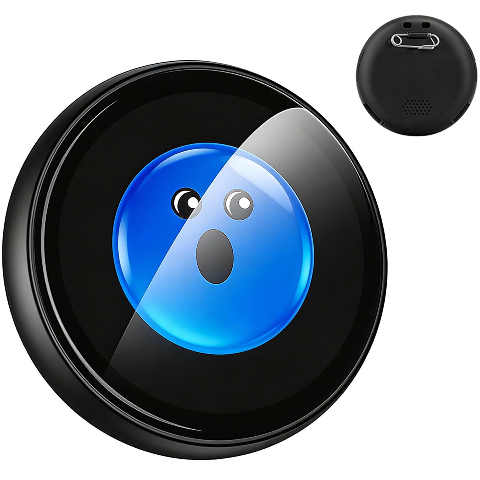Badge digitale ZNP, Badge AI per traduzioni di conversazioni in 60 lingue, Spilla digitale in stile anime personalizzabile con touchscreen dinamico per viaggi, lavoro e vita quotidiana