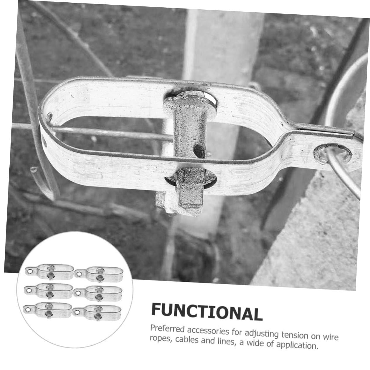 10pezzi Tendifilo Per Recinzione Da Giardino Tenditori Metallici Robusti Per Filo e Cavi Facile Utilizzo Per Tensionare Reti e Corde Perfetti Per Uso Esterno