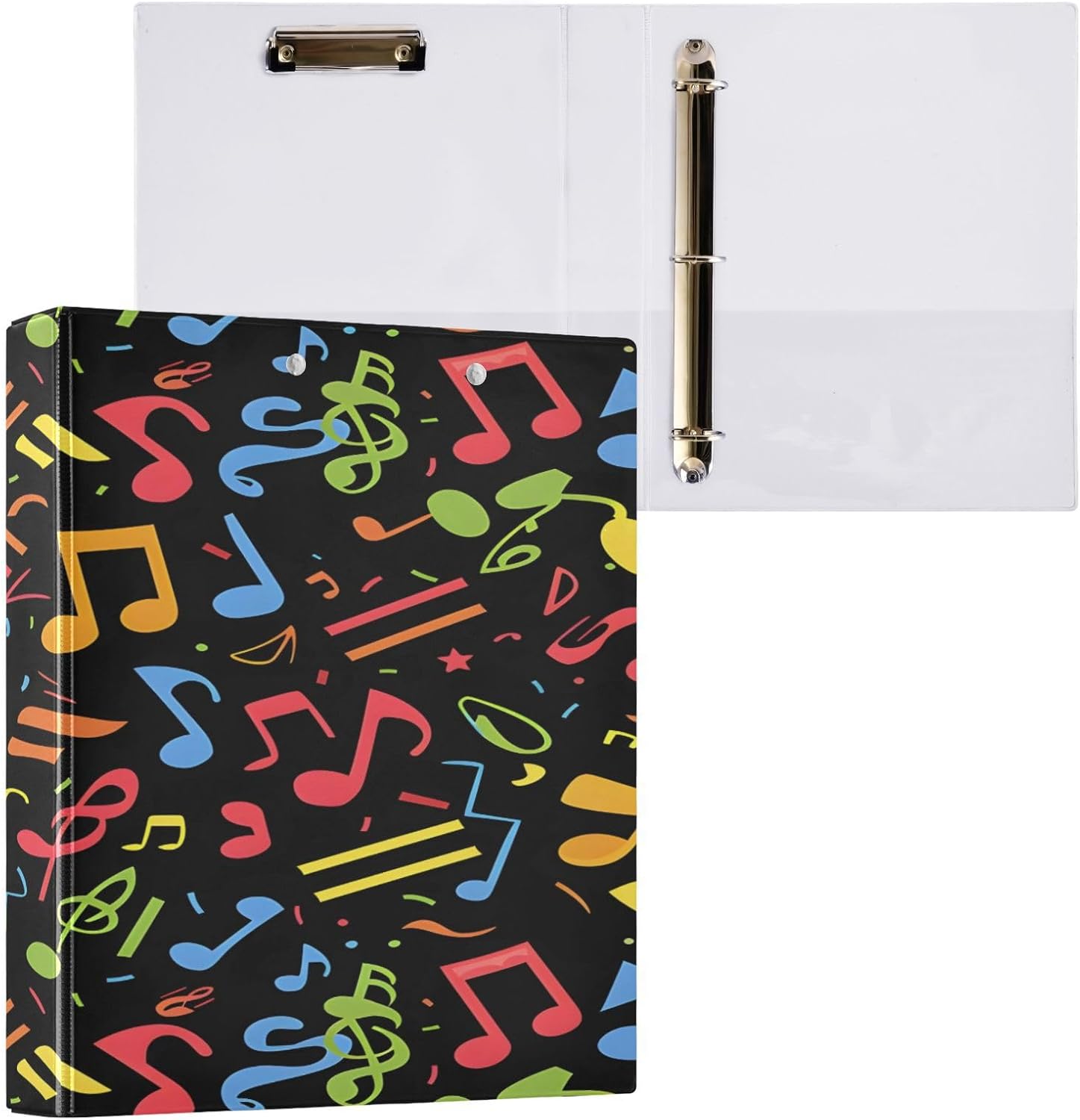 セキセイ 名入れ バインダー A4 ビジネス クリップボード 二つ折り ファイル おしゃれ レザー 就職祝い 昇進祝い 送別 退職祝い : はんこ奉行  - 通販 - Yahoo!ショッピング ALAZA カラー音符 ブラック 3リングバインダー 3つの内部ポリ塩化ビニルクリアポケット クリップボード 万能バインダー オフィ