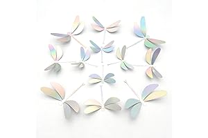 60 Pieces 3D Silver Dragonfly Wall Decor Stickers for Home Decoration
