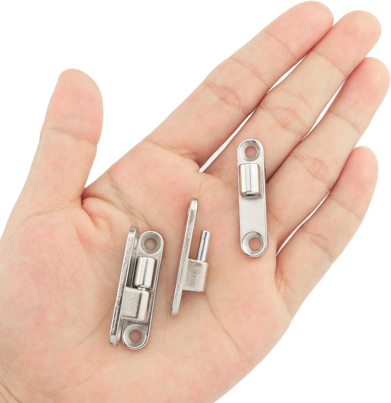 4PCS Silver CL231-3 Barrel Style Detachable Hinges Gate Hinge Detachable Slip Joint Hinges for Doors Windows Cupboards Shoe Closets