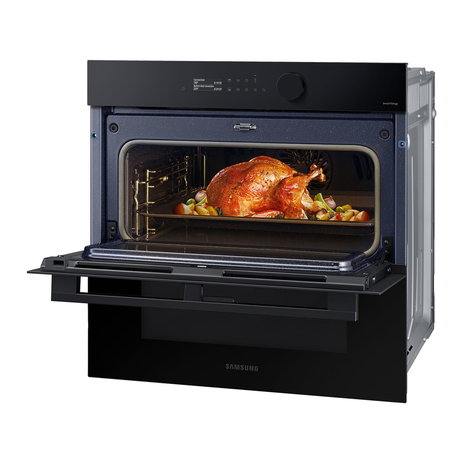 Samsung NV7B5750TDK, Horno Pirolítico 76L Dual Cook Negro [Clase de eficiencia energética A+]