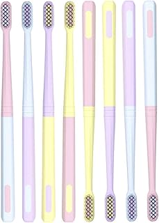 [8 Packs] Kids Toothbrush, Extra Soft Lovely Pastel Tone ICE-Cream Tooth Brush for Kids 2-8 Years (ICE Cream 8 Pack)