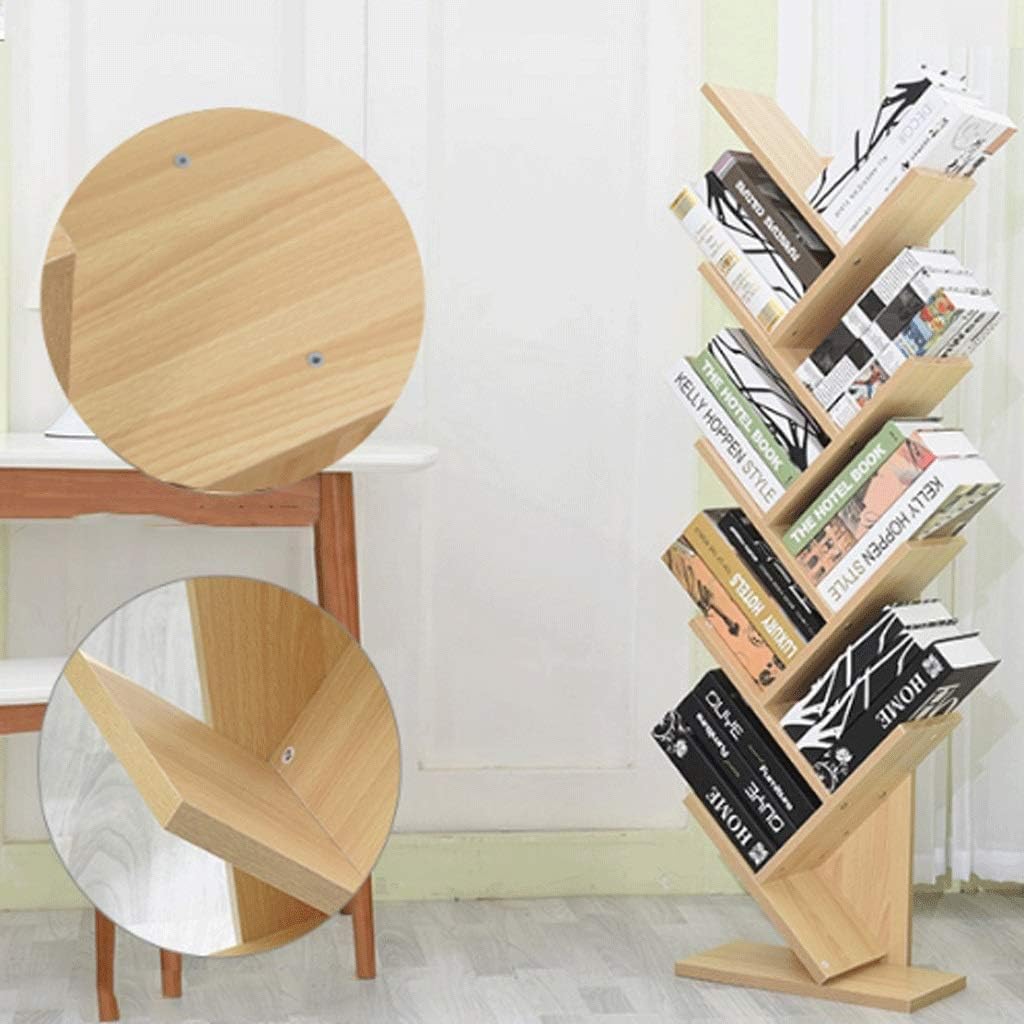 デスクトップの本棚 7ティア本棚、床立ちツリー本棚にはリビングルーム