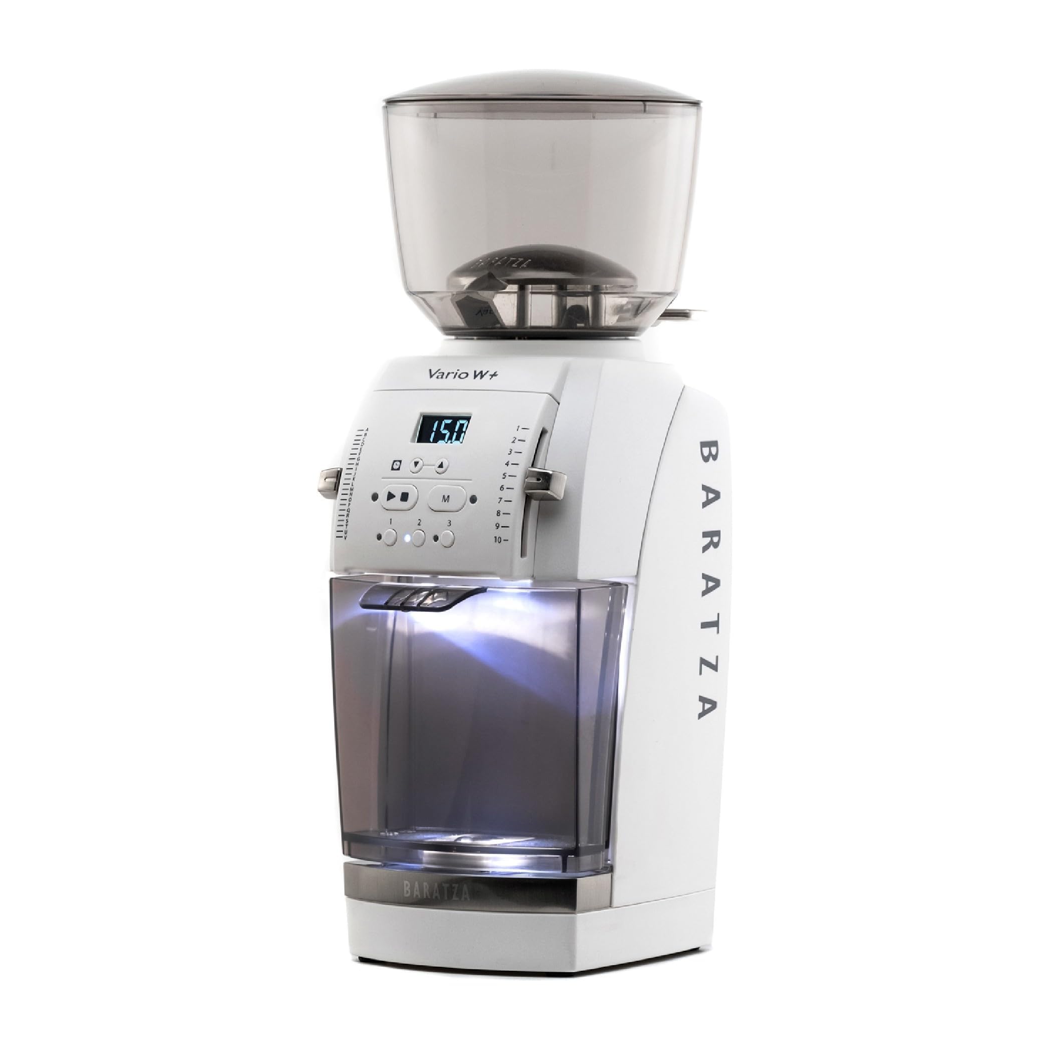Baratza - Macinacaffè Vario W+ 230V - Elettrodomestici per la Casa, Macina Caffè Elettrico per Caffè in Grani - Grinder con Bilancia Integrata, Bianco