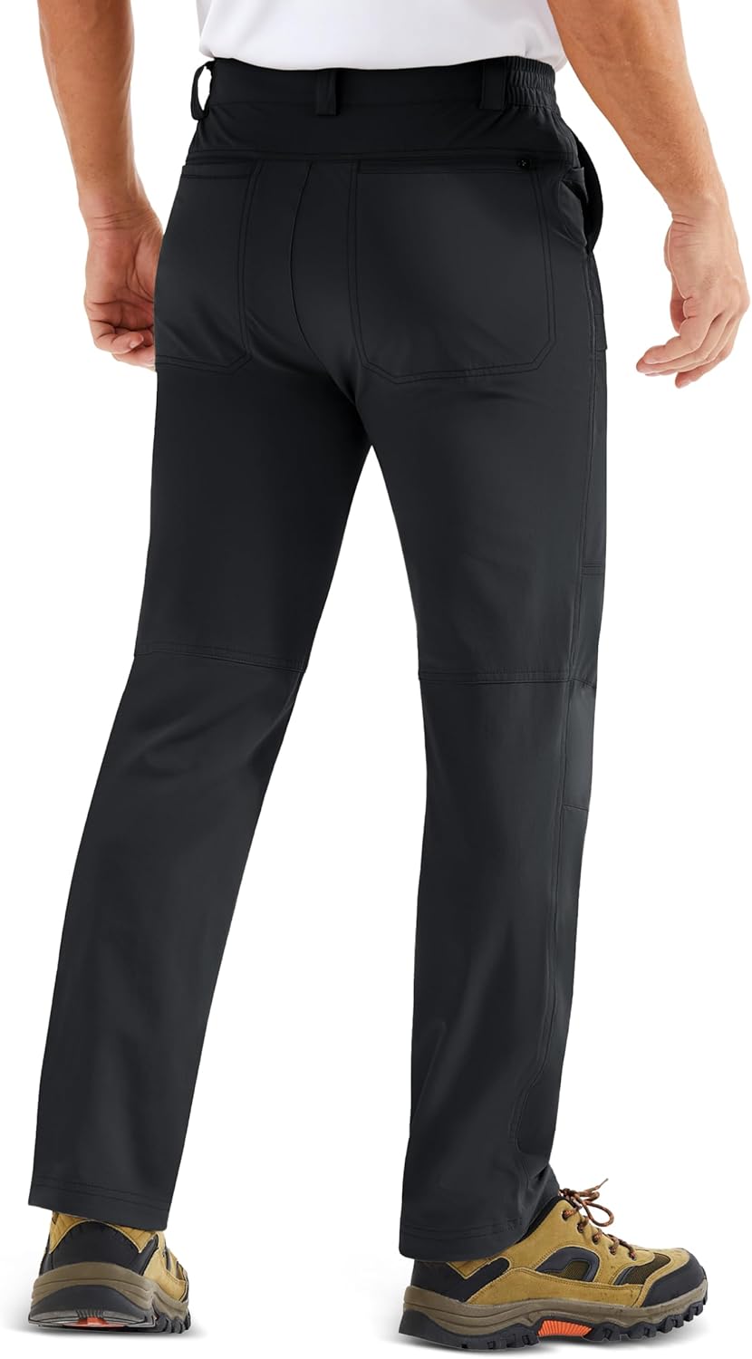 MAGCOMSEN Men's Hiking Pants Lightweight Quick Dry 7 Pockets Travel Pants for Men Water Resistant Ripstop Work Fishing - Image 2