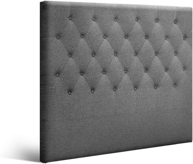 Artiss King Single Bed Headboard Headboards Tufted Beds Head Frame Base Upholstered with Grey
