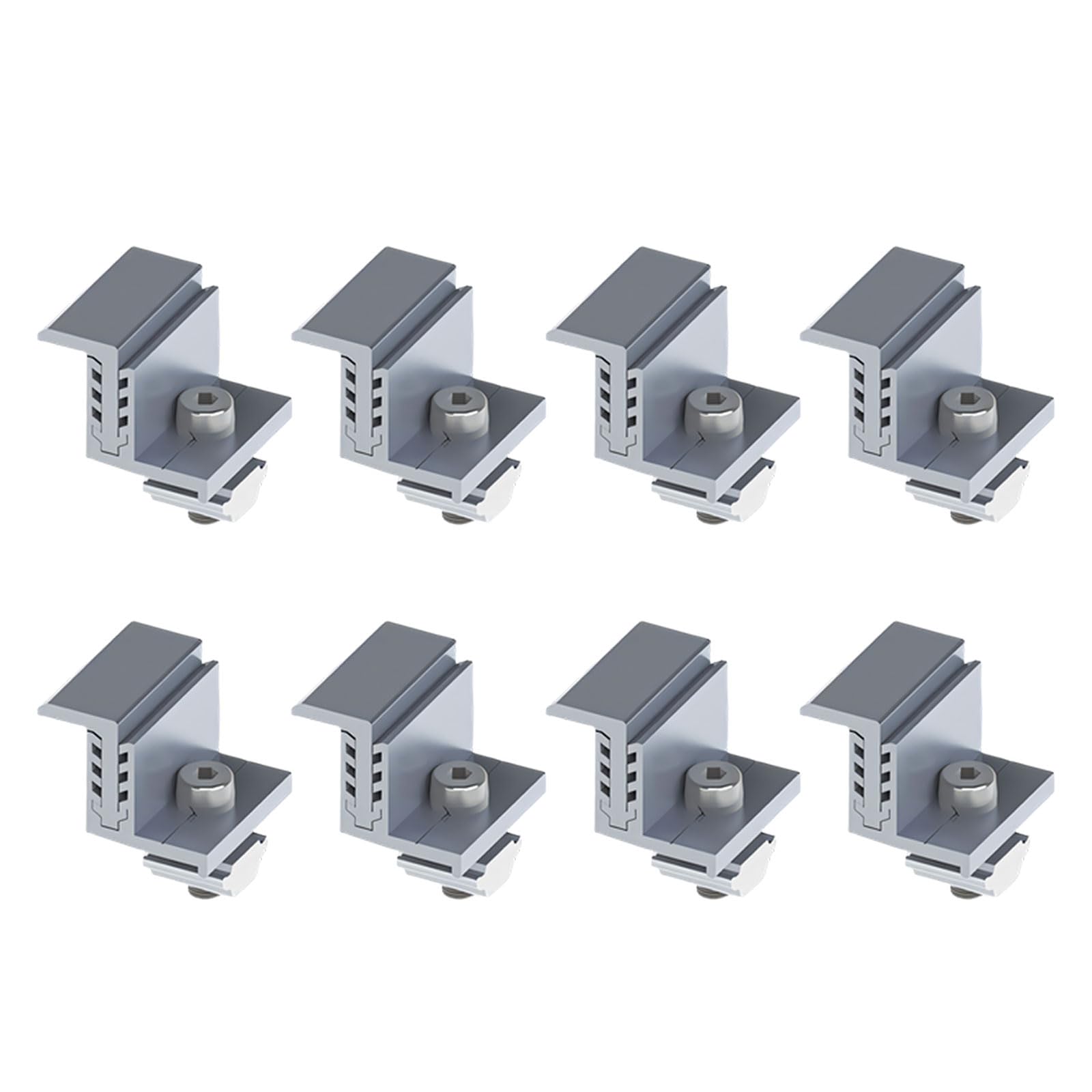End Clamp Adjustable Solar Panel Mounting Bracket Clamp Wide Photovoltaic for Solar Panel Systems End