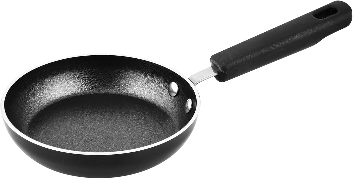 Prestige 3X Ultra Tough Mini Fry Pan, 4.75 Inch, 12 cm, Black