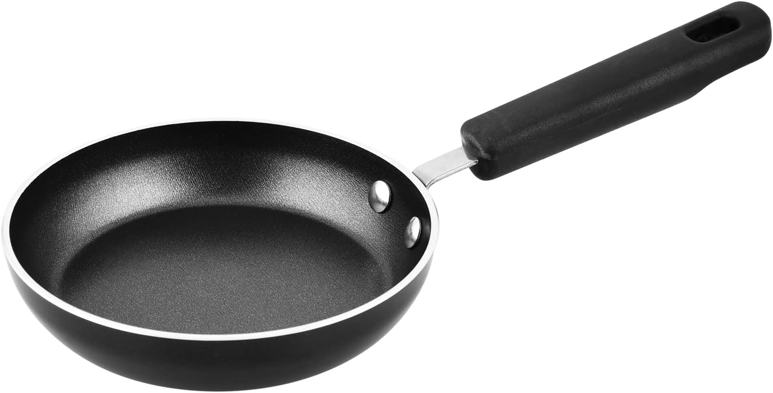 Prestige 3X Ultra Tough Mini Fry Pan, 4.75 Inch, 12 cm, Black