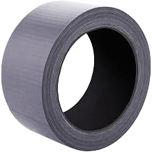 Brixwell Duct Tape Heavy Duty 2 Inch x 20 Yards Gray, Waterproof Adhesive Roll with Reinforced Cotton Mesh Backing, Professional Grade for Indoor Outdoor Repairs, Sealing, Bundling, Packaging Use