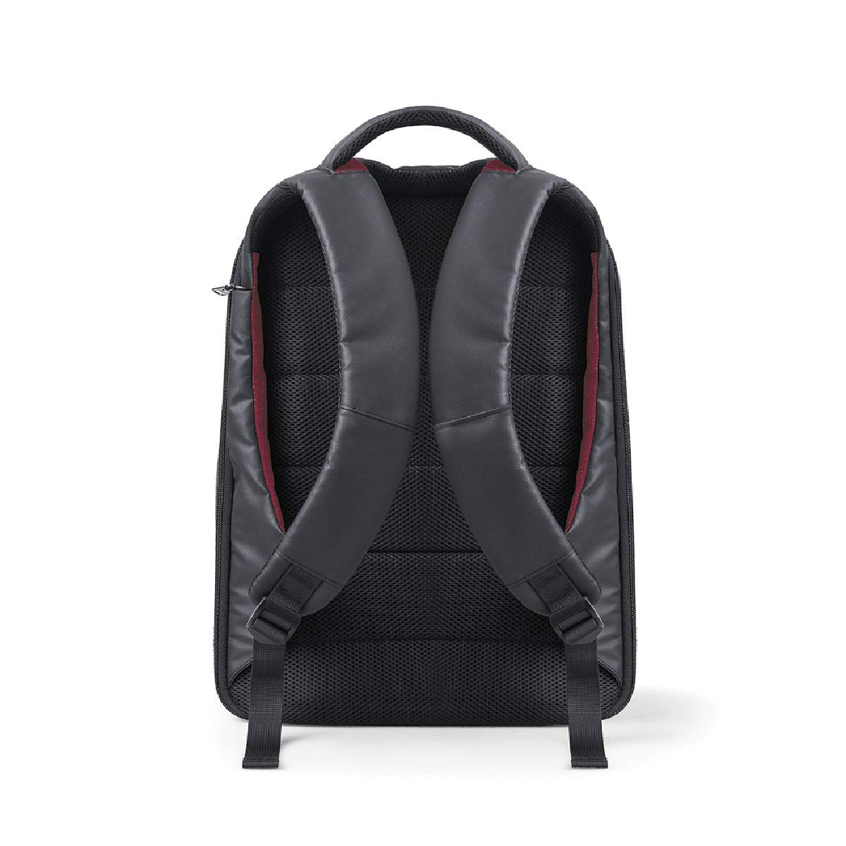 Intempo Zaino Antifurto Versatile Tekniko Big in Tessuto Idrorepellente Antistrappo, Cavo Telescopico Antifurto, Chiusura con Combinazione, Presa USB Esterna, Dimensioni 34 x 46 x 16 cm, Colore Rosso