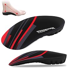Plantar Fasciitis Insoles 330+ lbs Arch Support 3/4 Length Orthotic Inserts