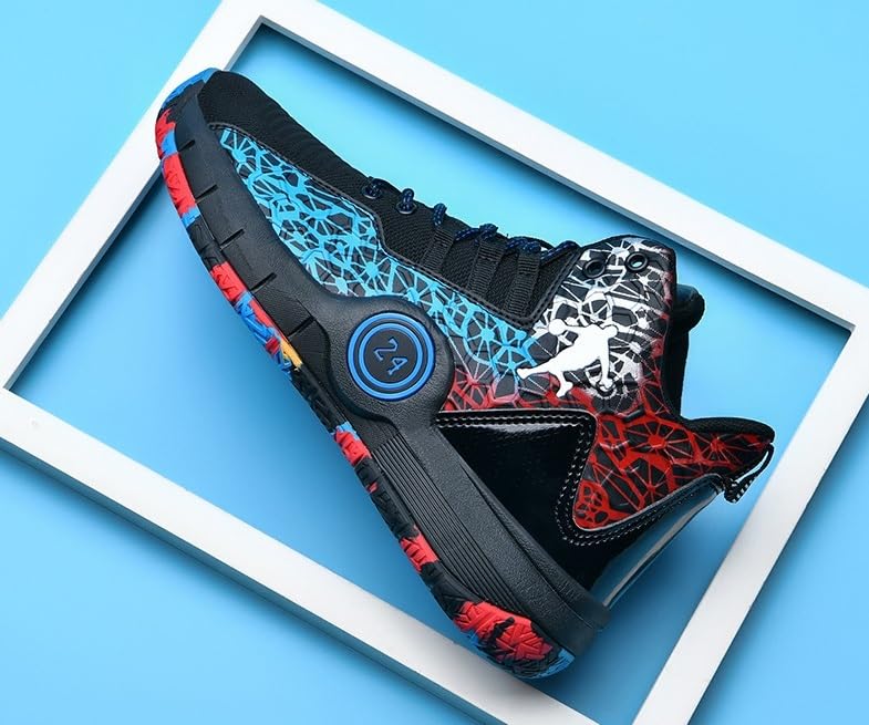 Zapatillas de Baloncesto Unisex con Malla Transpirable, Antideslizantes, Resistentes al Desgaste y con absorción de Impactos, Botas de Entrenamiento Deportivo de Moda.