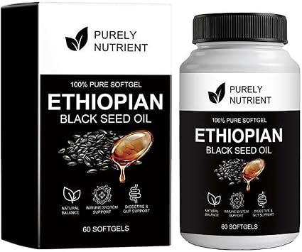 Ethiopian Black Seed Oil, Organic Cold Pressed, Non-GMO, Gluten-Free Black