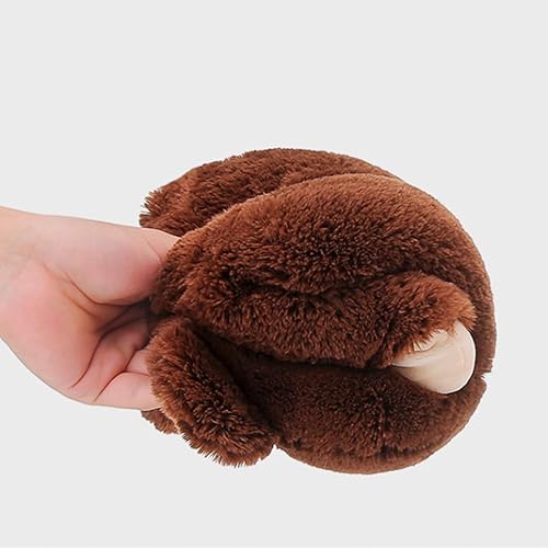 Vista 15 de Almohada de peluche de conejo rosa novedoso y esponjoso de dibujos animados de conejo divertido de anime, juguete de peluche Kawaii para abrazar al