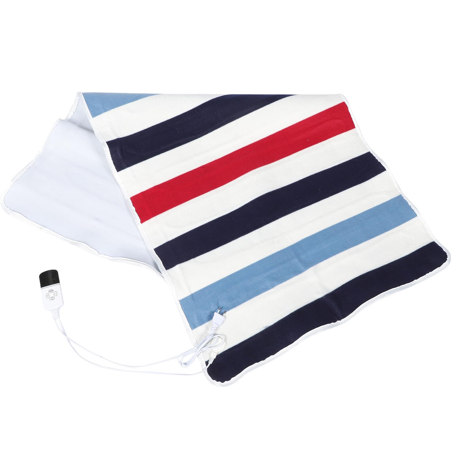 Healeved Coperta Riscaldante Elettrica Regolabile 150x80 Cm Timer Spegnimento Automatico 2-12h, Coperta Elettrica Portatile per Casa e Divano, Materassino Termico Sicuro ed Efficiente