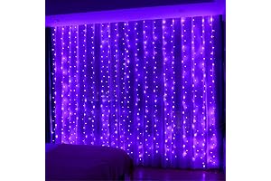 HXWEIYE 300LED Purple Fairy Lights Indoor