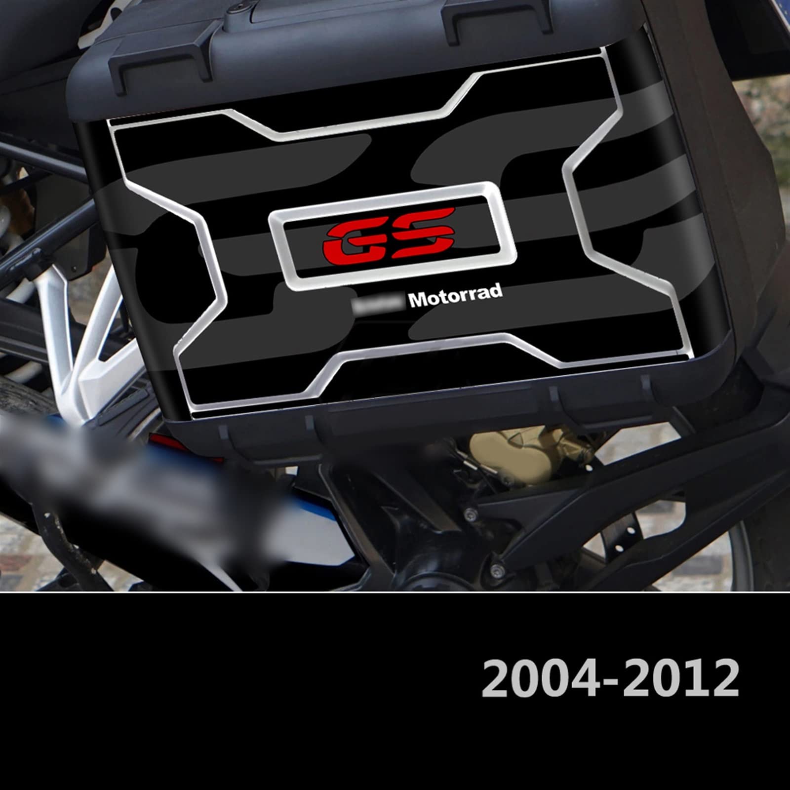 Autocollant De Boîte À Outils De Moto pour BMW pour Vario Case R1200GS R1250GS F800GS F850GS Autocollant Facile À Enlever (Color : 2004-2012)