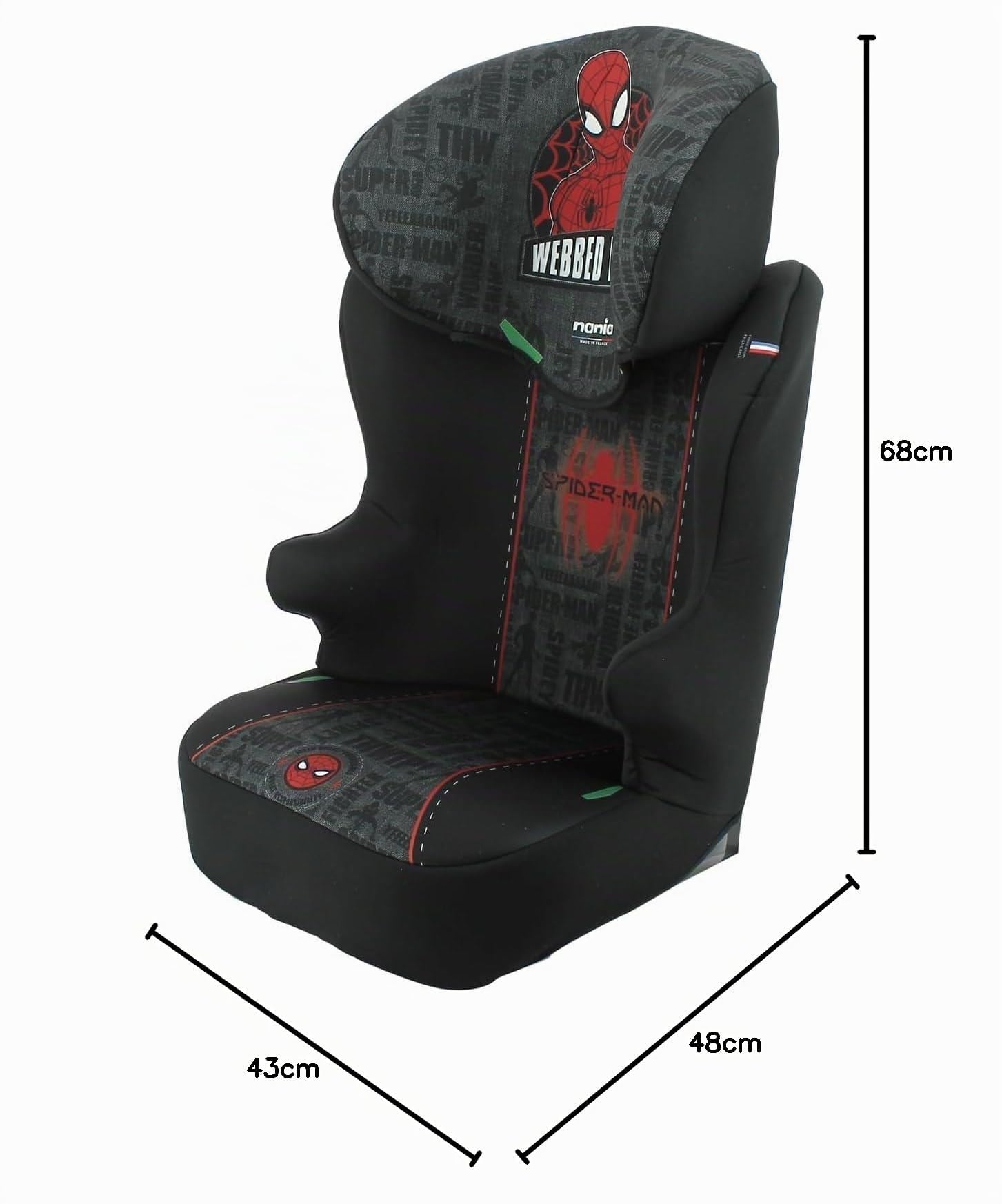 Nania Asiento de coche elevador infantil Isofix o cinturones I-size 100-150 cm grupo 2/3 (15-36kg) - silla de coche para niños 2 en 1 (diversluxe)