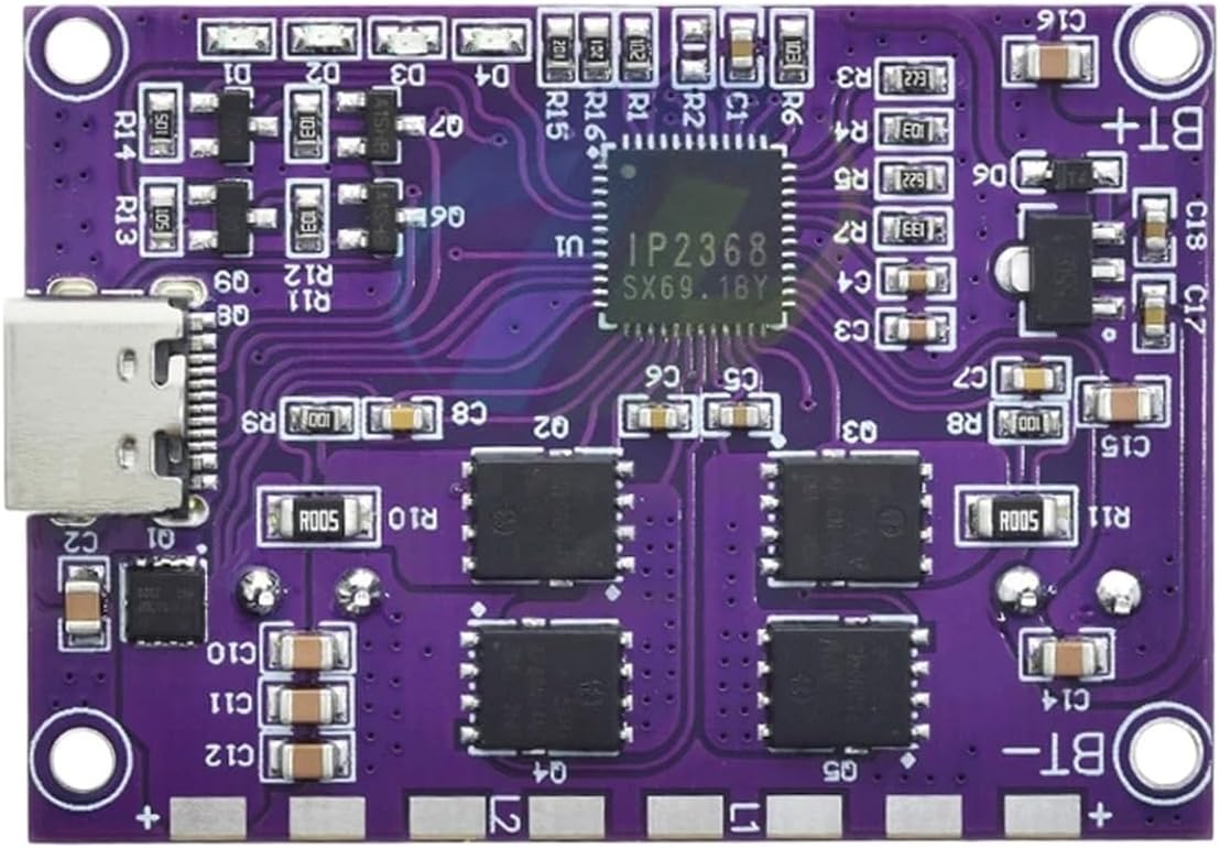 IP2368 Bidirectional 100w High-Speed Charging Support Module Buck-Boost Type-C InteRIFace 2-5S-Thitium Battreriy Optimized Power High-Speed Charging Support Board