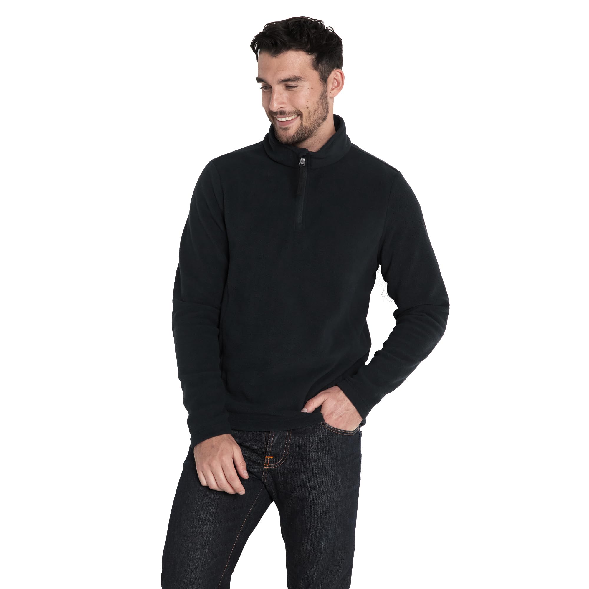 TOG24 Revive Quarter Zip Fleece Jacket - Black - Men's 5XL