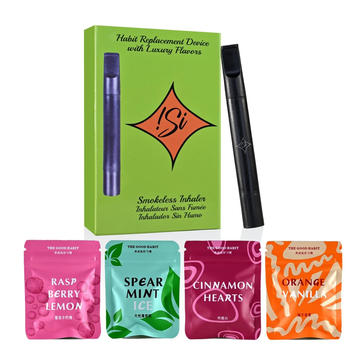 Flavored Air Smokeless Inhaler + 12 Flavored Cores