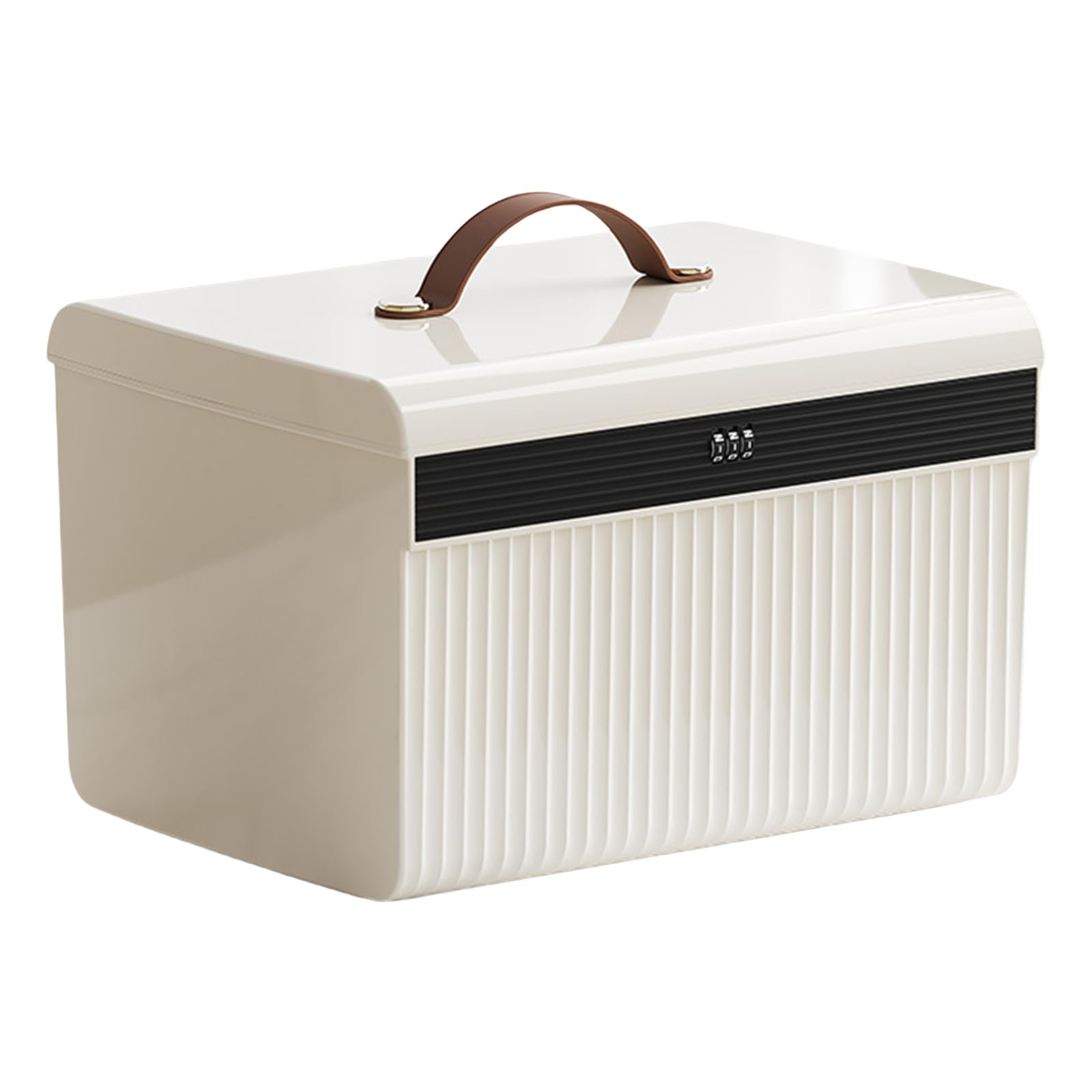 Lockable Valuables Organiser Case Large Capacity Passports and Wallet Safe Storage Container Travel Friendly Box Passports and Wallet Safe