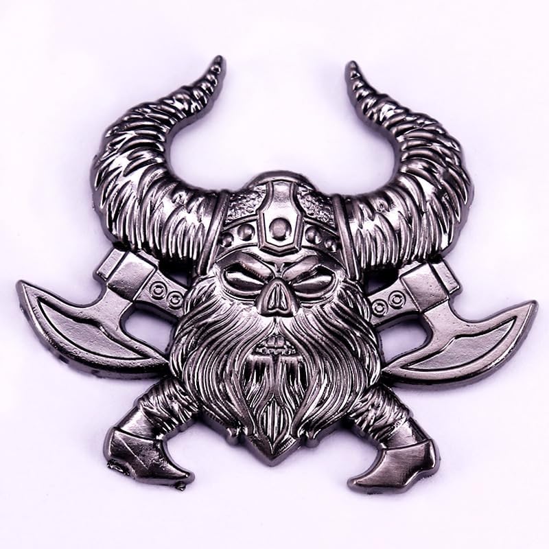 Viking Berserker Enamel Pin Crazy Double Axe Warrior Badge Brooch For Backpacks Coats Hats Accessories - Image 2