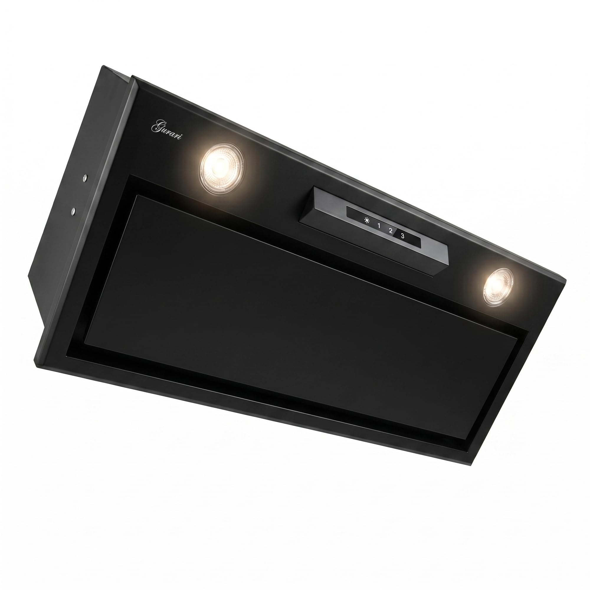 Gurari Dunstabzugshaube 70 cm GCH B 545 BL 70 PRIME Unterbauhaube Schwarz 1000 m³/h Touch Control Fernbedienung Abluft Umluft EEK A