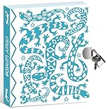 Peaceable Kingdom Crazy Lizard Color-In Shiny Foil Cover 6.25