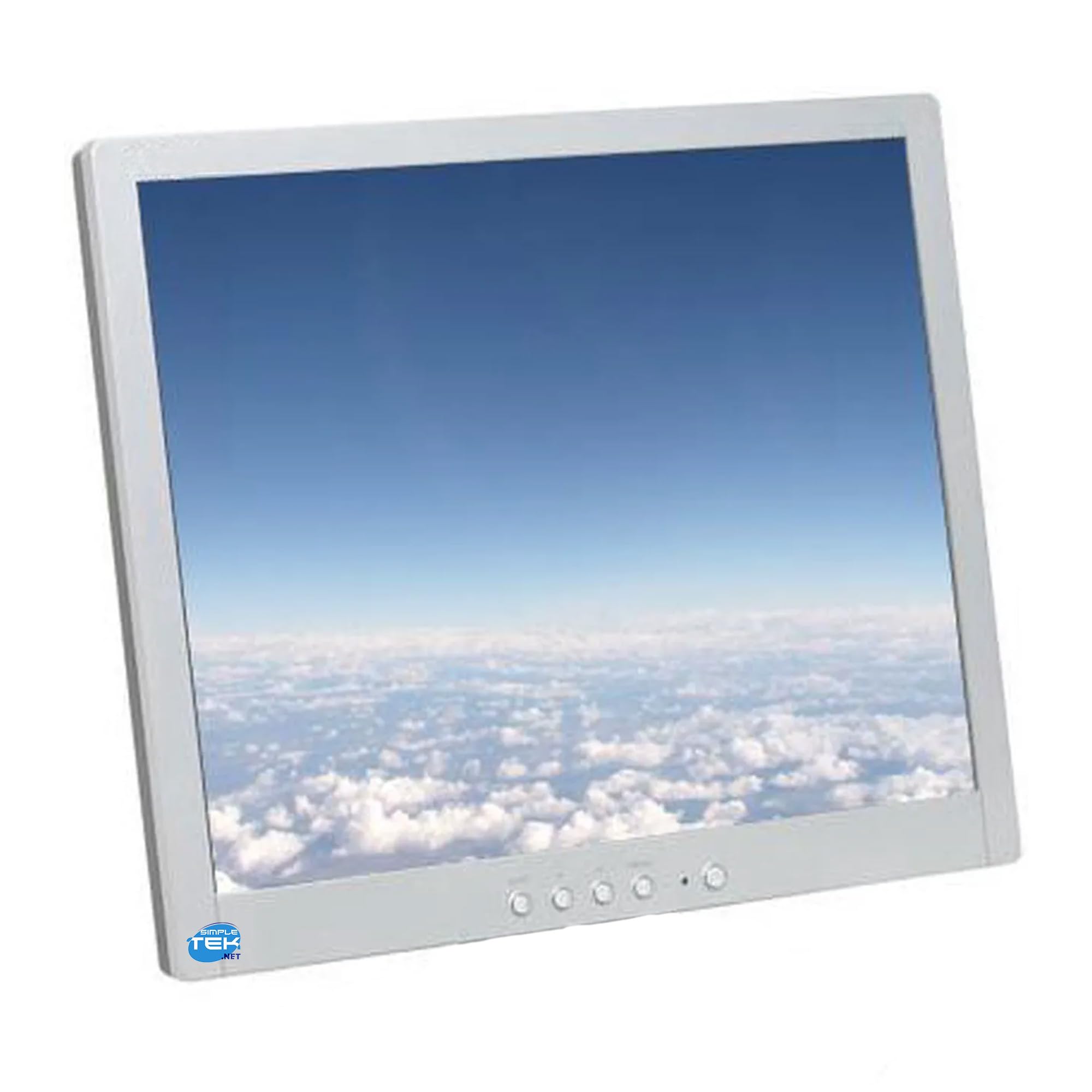 SIMPLETEK Monitor 19" LCD VGA 4:3 czarny/szary, bez podstawy (odnowiony)