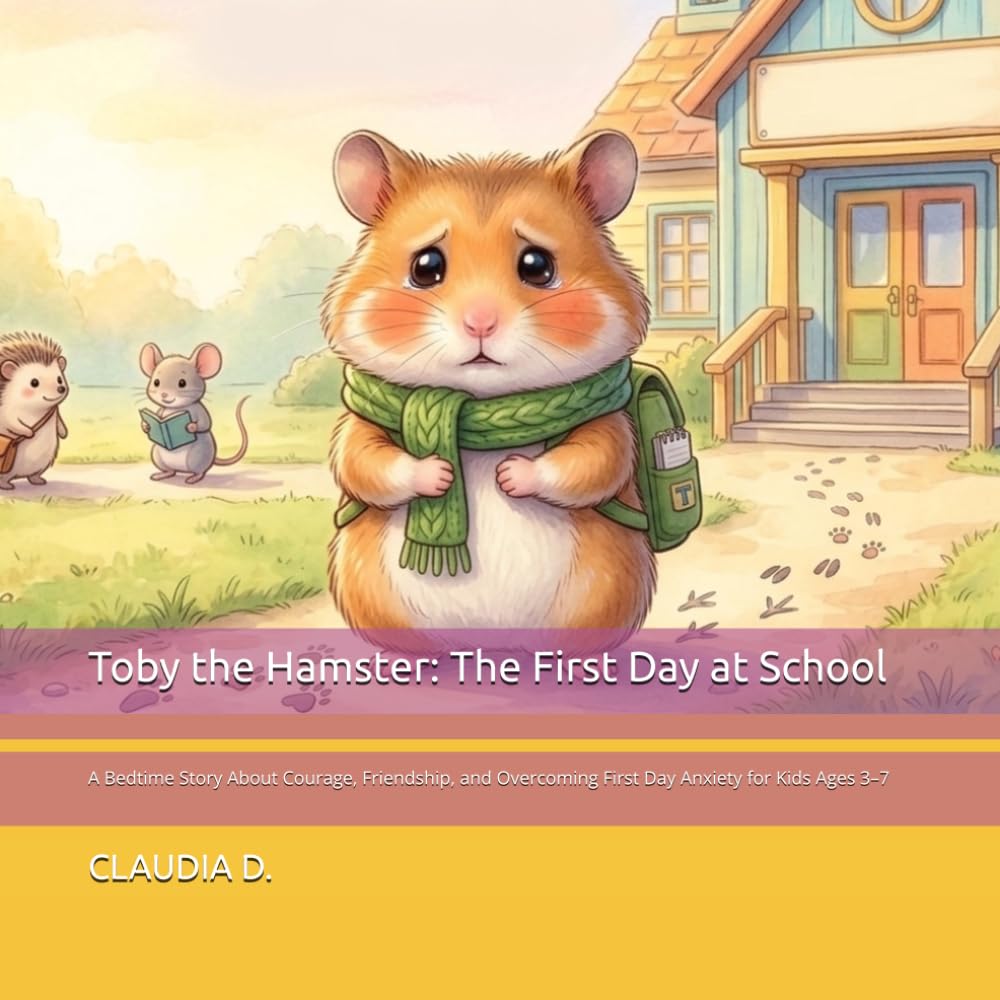 Toby the Hamster: The First Day at School: A Bedtime Story About Courage, Friendship, and Overcoming First Day Anxiety for Kids Ages 3–7