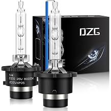 DZG D2S Xenon HID Headlight Bulbs, 8000K Cool White 35W 85122 66240 66040 66240CBI High Low Beam Xenon Replacement Bulb, Pack of 2