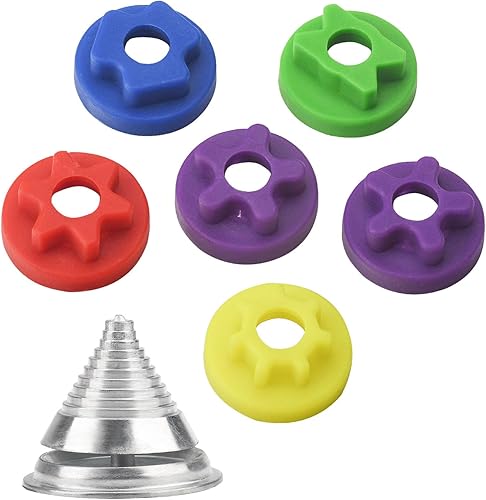 5 adaptadores de equilibrio de cuchilla para cortacésped con equilibrador de cuchillas de precisión, compatible con Stihl O-regon Troy y la mayoría